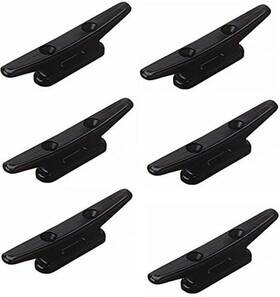 H2o Kayaks 313086725720 Boat Kayak Canoe Cleat 3 Inch Pack 6 Black Strong Nylon