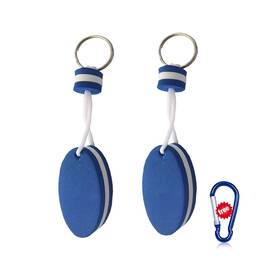 Hansporta 759041264581 Floating Keychain For Boat Keys Float Buoy Key Rings 2pcs Oval Shaped Fo