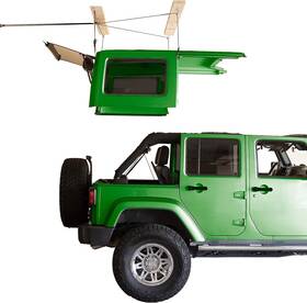 7806.jeep Harken Hardtop Overhead Garage Storage Hoist For Trucks And Jeep Wrangler - Green