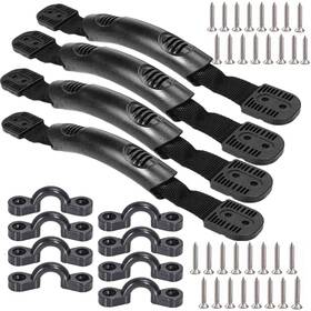 Hdcbmcddm-us 752790421809 4pcs 2 Hole Kayak Canoe Carry Handles Boat Side Mount Paddle Park Hand
