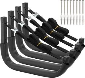 Heavdace 445005442425 Kayak Storage Hooks Wall Mount Garage Canoe Hangers For Kayaks Or Paddl Heavdace 445005442425 Kayak Storage Hooks Wall Mount Garage Canoe Hangers For Kayaks Or Paddl