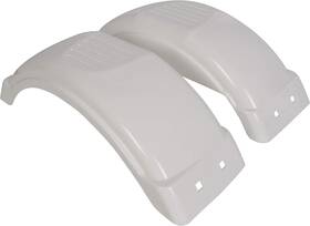 Hecasa 692625110570 Single-axle Trailer Fenders 8 Inch -12 Skirt Wheels Top Step Boat Pair