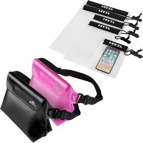 Heeta 313044695645 2-pack Waterproof Pouch With Waist Strap Transparent Screen Touchable Dry