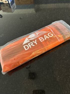 Heeta 608887177886 10 Liter Dry Bag Waterproof Roll Top Transparent Orange Floating