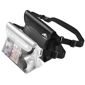 Heeta 797153329118 2-pack Waterproof Pouch With Waist Strap Transparent Screen Touchable Dry Bag