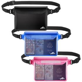 Heeta 840120803019 3 Pack Waterproof Pouch Screen Touch Sensitive Dry Bag With Adjus