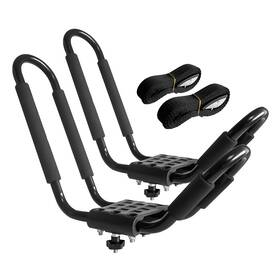 Highrazon 743636743667 Kayak Roof Rack 1 Pair J-bar With 2 Ropes. Heavy Duty C
