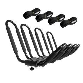 Highrazon 743636743674 Kayak Roof Rack 2 Pair J-bar With 4 Ropes. Heavy Duty Ka