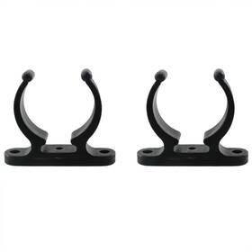 54235-bnch-2 Hjgarden 2pcs Black Nylon Ladder Hooks Spring Clamp Lightweight Easy Access Holder Bra