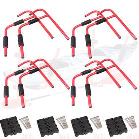 Hkseller-au 550724710179 Storage Rack Surfboard Canoe Ladder Wall Mount Steel Kayak Folding Hanger 8pcs