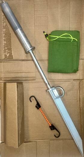 Sm-10725 Hovnuyee Self-hammering 8 Lb Beach Sand Spike Anchor Hot-dip Galvanized Steel