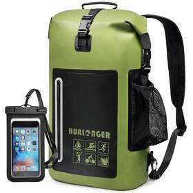 Swb-01green-30l Hualonger Dry Bag Backpack 20l/30l/40l- Roll Top Closure - Heavy Duty Bags Wate