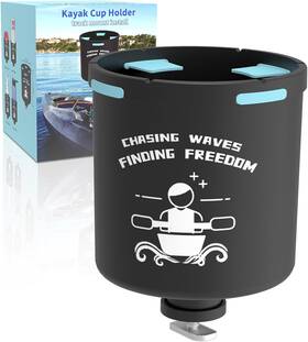 Huntury 313015487477 Kayak Cup Holder With Rubber Tabs Fishing Tool And Lures Storage