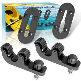 Huntury 768502677846 Kayak Paddle Holder With Gear Track Save Space Fish Inch