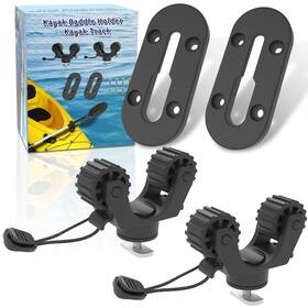 Huntury 768502677877 Kayak Paddle Holder With Gear Track Fishing Net