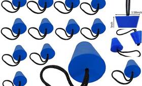 Hyddniceph-0323-bk12 Hyddnice Kayak Plug Kit - Silicone Scupper Plugs Blue Fit 3/4 Inch To 1.5 Scuppers