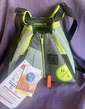 Hyperlite 054065728645 New Paddle Sport Vest Xs Small Unisex Gray Green Nwt