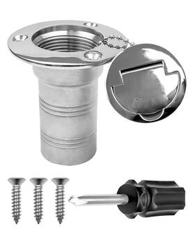 Bmd0409 Hzsifu Boat Marine Deck Fill Filler Replacement Part Keyless Cap With Chain 316 Stai