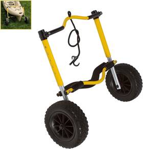 22-0099  Inc. Kayak Canoe Transport Cart Xl End Carrier Trolley With Airless Wheels Yellow