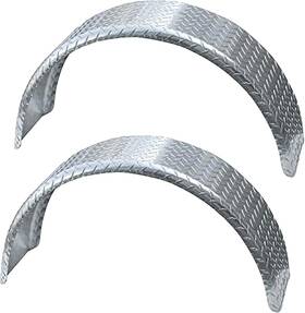 Inc. 445023775796 Aluminum Diamond Plated Trailer Fenders For 13-16 Inch Wheels - Made In Usa