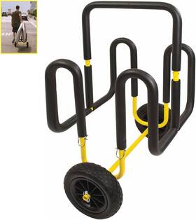 Inc. 445047931956 Double Sup Transport Cart With Airless Wheels Carrier/trolley For 2 Stand Up Pa