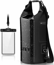 Ny-d47 Intey 30l Camping Gear Dry Bag With Waterproof Phone Black
