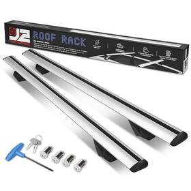 J2-rr-135-wh J2 Engineering Pair Of 55 Inch Aluminum Roof Rack Cross Bars Cargo L