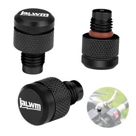 Rh-mt003-1 Jalwm Motorcycle Mirror Hole Plugs M10x1.25 3 Pcs Universal Space Aluminum Black