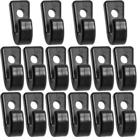 Njhlhb-b16 Jjhxsm 16pcs J Shape Down Hooks Nylon J-hooks Lashing For Kayak Bungee Cord