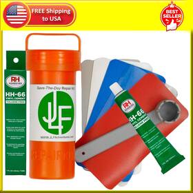 Hh-66 Jlf 851967008116 Repair Kit With Vinyl Cement Glue Or Without For Inflatable Stan Hh-66 Jlf 851967008116 Repair Kit With Vinyl Cement Glue Or Without For Inflatable Stan