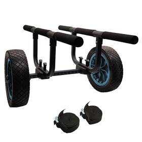 Ktl042bluezy Joierw Heavy Duty Kayak Cart Width Adjustable Canoe With 12inch Flatfree Beach