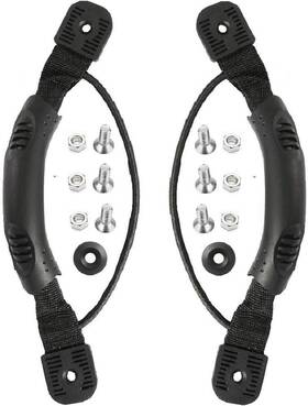 Kaddishop 313051991976 2 Pcs Black Kayak Canoe Boat Side Mount Carry Handles/paddle Park Handles