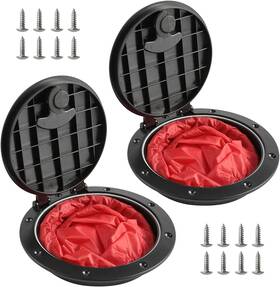 Kaddishop 711181771633 2 Pcs 6ftft Black Deck Plate Kit Hatch With Storage Bag For Fishing Kayak