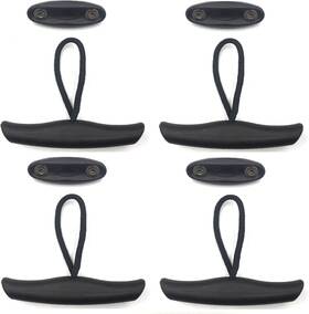 Kaddishop 744759137333 4 Pcs Kayak Canoe Carry Handle Pull T-handle With Cord And Pad Eyes Kad