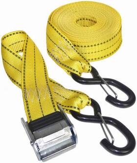 05707 Keeper Wide-mouth Cam Buckle Tie Down 2- Inch X 8-ft. 2-pk. -05707