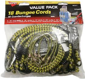 06317 Keeper 6 Pack Bungee Cord Assortment 18-pc