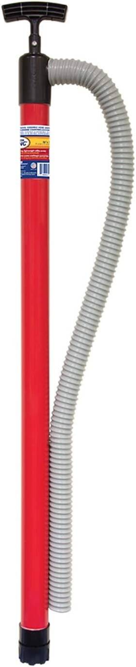 48036 King Innovation Siphon 36 Inch Utility Hand Pump With Red
