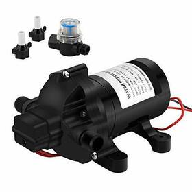 Kolerflo 710323827955 Water Diaphragm Self Priming Pump 3.0gpm 45psi Rv/marine 12 Black