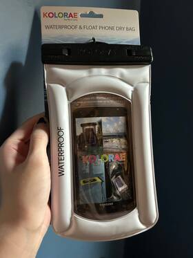 Kol-0771 Kolorae White Waterproof And Float Phone Dry Bag Iphone Case Samsung Galaxy New