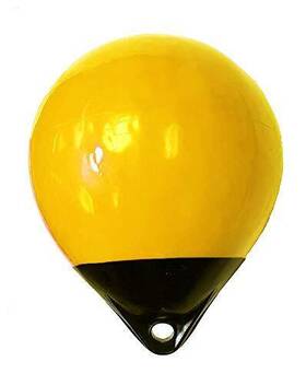 Kufa 882746024928 Yellow/black 12 Inch Diameter Inflated Size X 15 Mark Buoy Mooring A