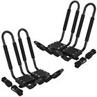 L1qy00196 Pair Rooftop Racks Kayak Carrier Canoe Boat Paddle 647297340862