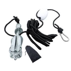 Law240636 Labwork Marine Kayak Anchor Kit For Canoe Raft Skiff Grapnel Steel