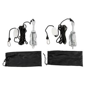 Law240720 Labwork 7.05lb New Silver Marine Kayak Folding Anchor Kit 2 Pack For Pwc Canoe Jet Ski