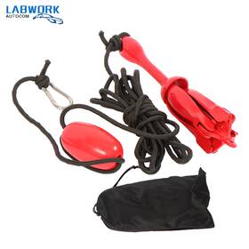 La2285928cm Labworkauto Folding Anchor Buoy Kit Canoe Kayak Raft Boat Fishing Jet Ski With 26.2 Ft Rope
