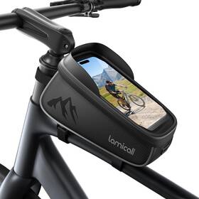Lamicall Bccb04-us-bk-gm Bike Frame Bag Waterproof - 1.6l Large Capacity Black