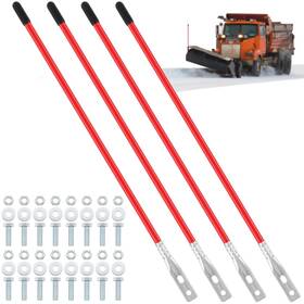 Hiu1296 Lasnten 4 Pcs 27 Inch Snow Plow Blade Markers Guide Kit Boat Trailer Poles St