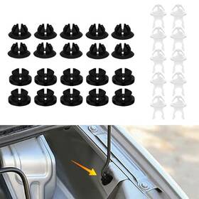 Qp1138 Lecctso 30pcs Hood Prop Rod Holder Clip Car Grommet Clips