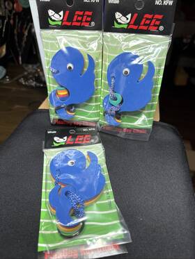 Lee Pro Tackle 016201228259 Foam Blue Whale Floating Key Chain Boating Water Marine Lot 3