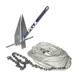 2020222276 Lewmar 743683417092 Pgx Galvanized 5 Lbs. 5ft Of 1/4 Inch G4 Chain 100ft 3/8 -