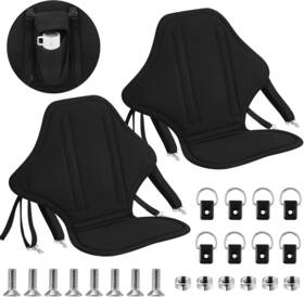 Ob-lewtemi-3211 Lewtemi 2 Pack Padded Kayak Seat Fishing Boat With Storage Bag 8 Fixed D Ri